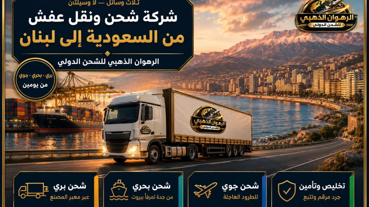 ميناء حاويات سعودي وواجهة بيروت البحرية على طرفي مسار الشحن إلى لبنان