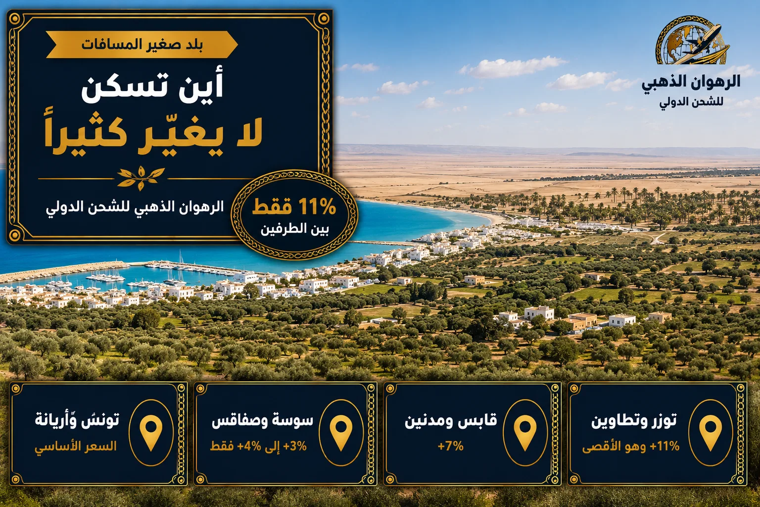 بانوراما تونسية تجمع الساحل وحقول الزيتون والسهول الرملية في مشهد واحد