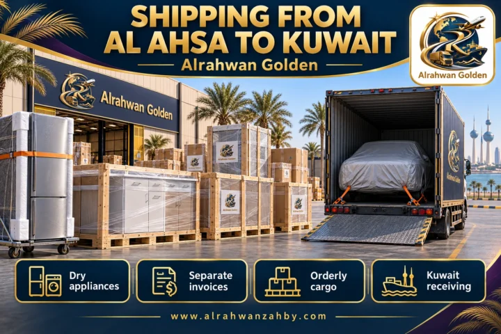 SHIPPING FROM AL AHSA TO KUWAIT — Alrahwan Golden