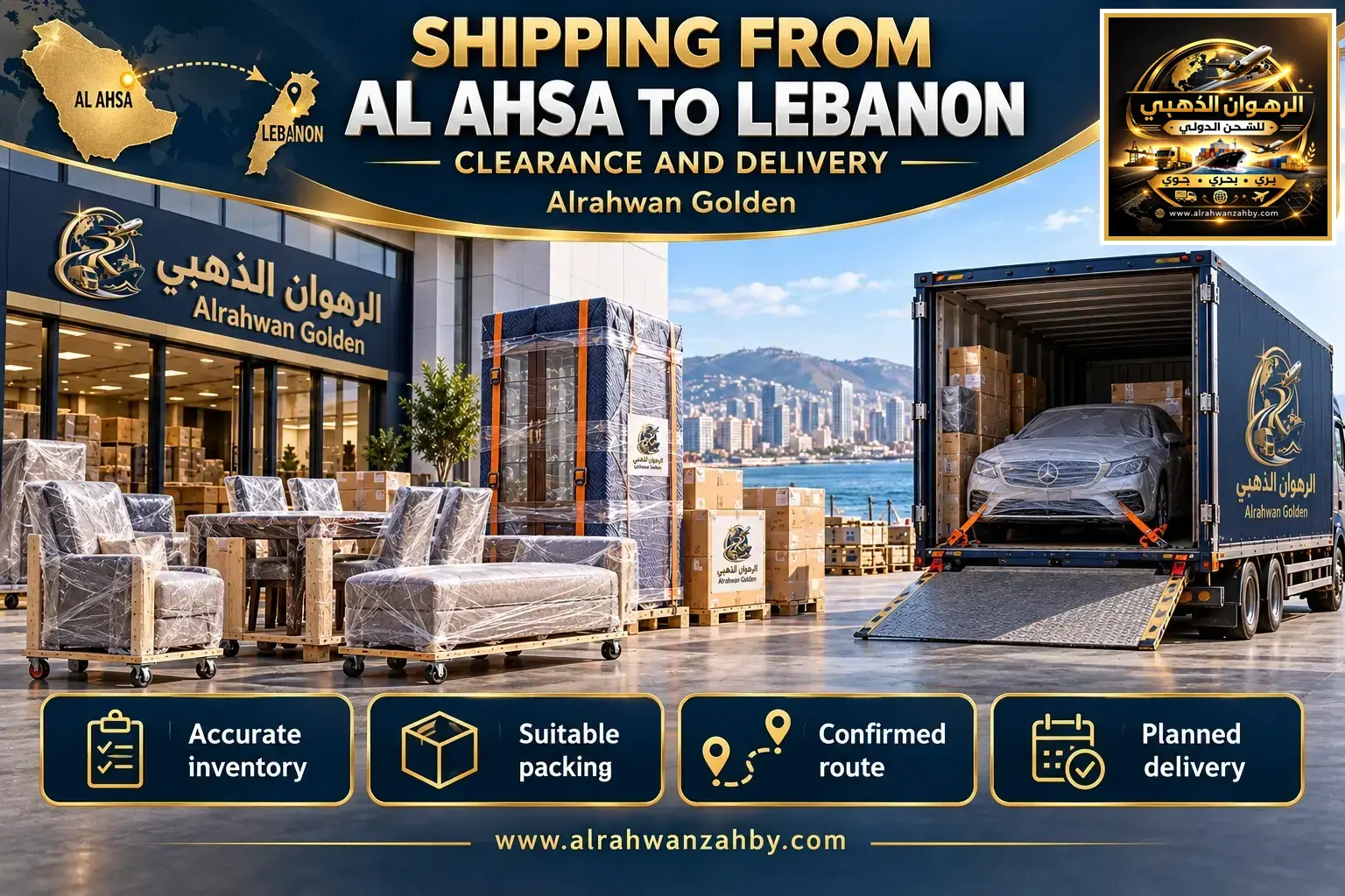 Shipping From Al Ahsa To Lebanon — Clearance And Delivery
