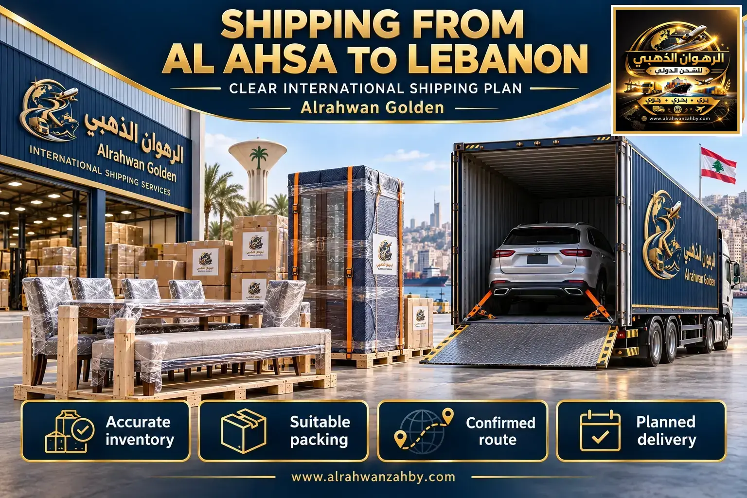 Shipping From Al Ahsa To Lebanon — Clear International Shipping Plan