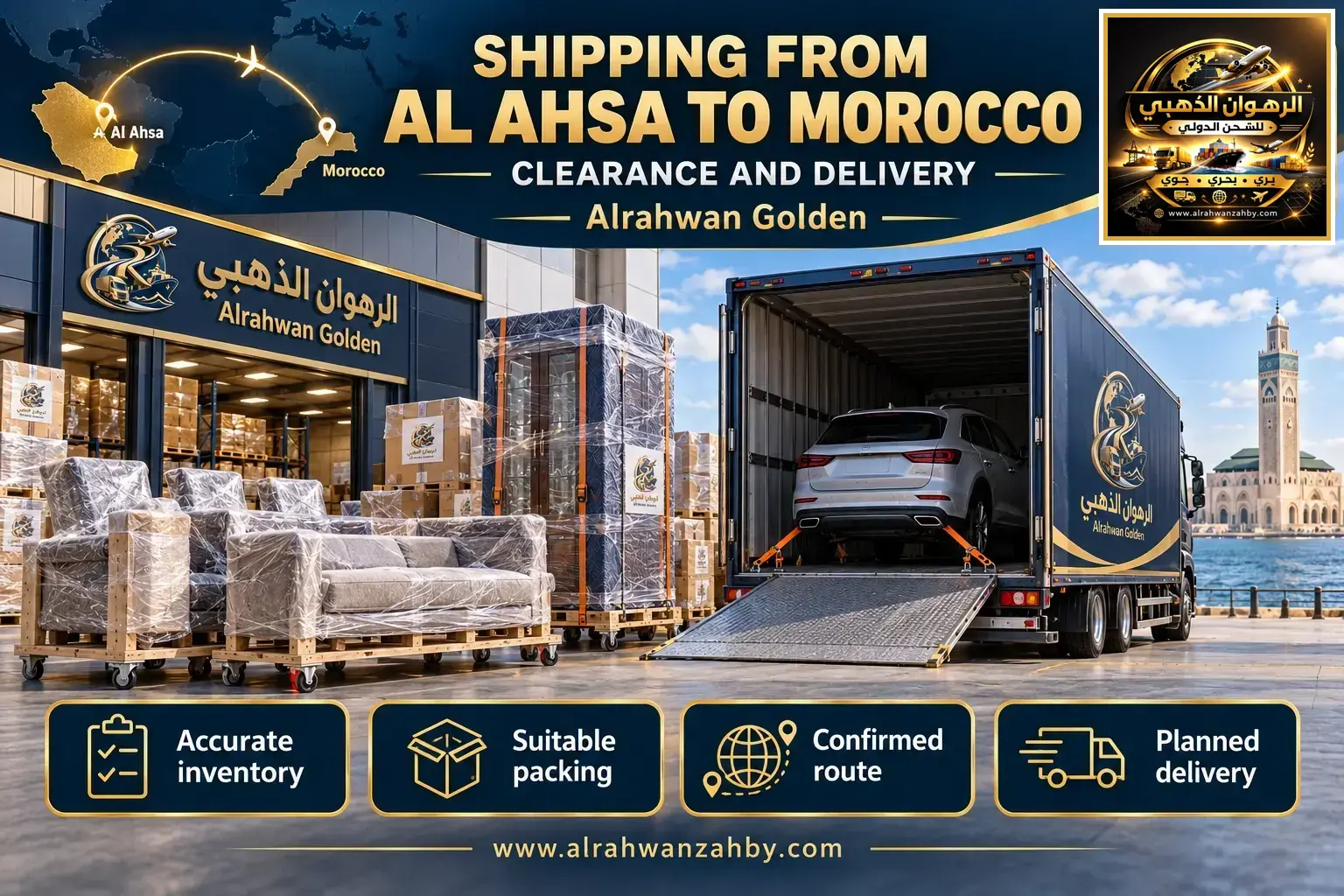Shipping From Al Ahsa To Morocco — Clearance And Delivery