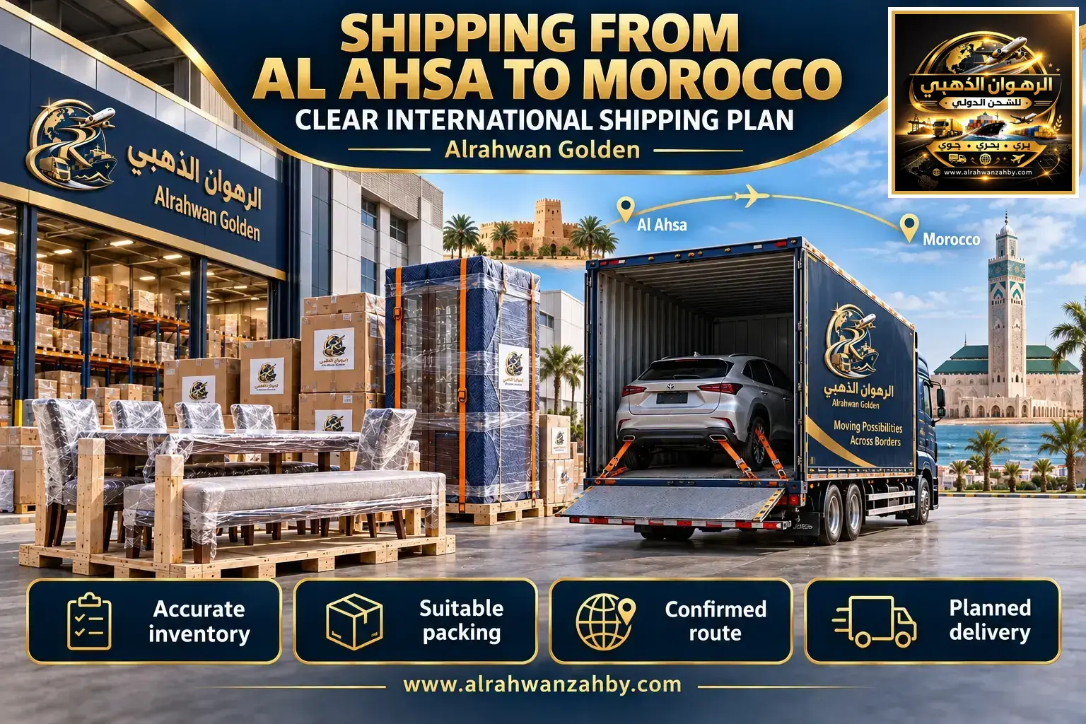 Shipping From Al Ahsa To Morocco — Clear International Shipping Plan