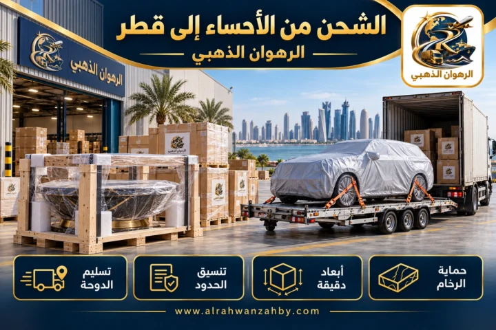 الشحن من الأحساء إلى قطر — الرهوان الذهبي