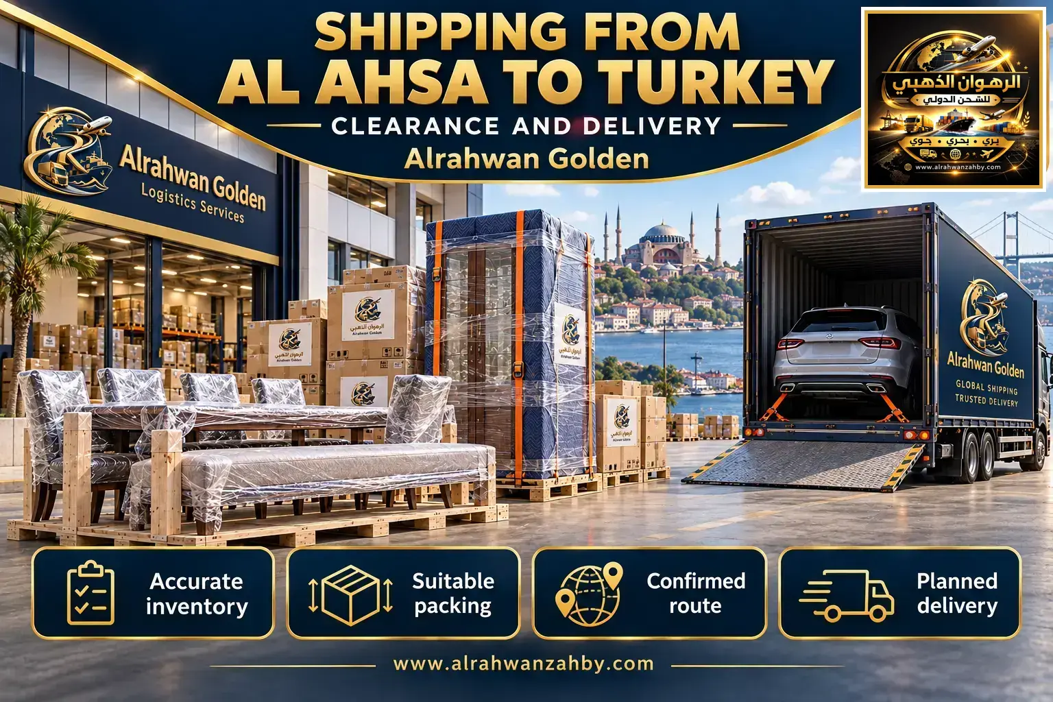 Shipping From Al Ahsa To Turkey — Clearance And Delivery