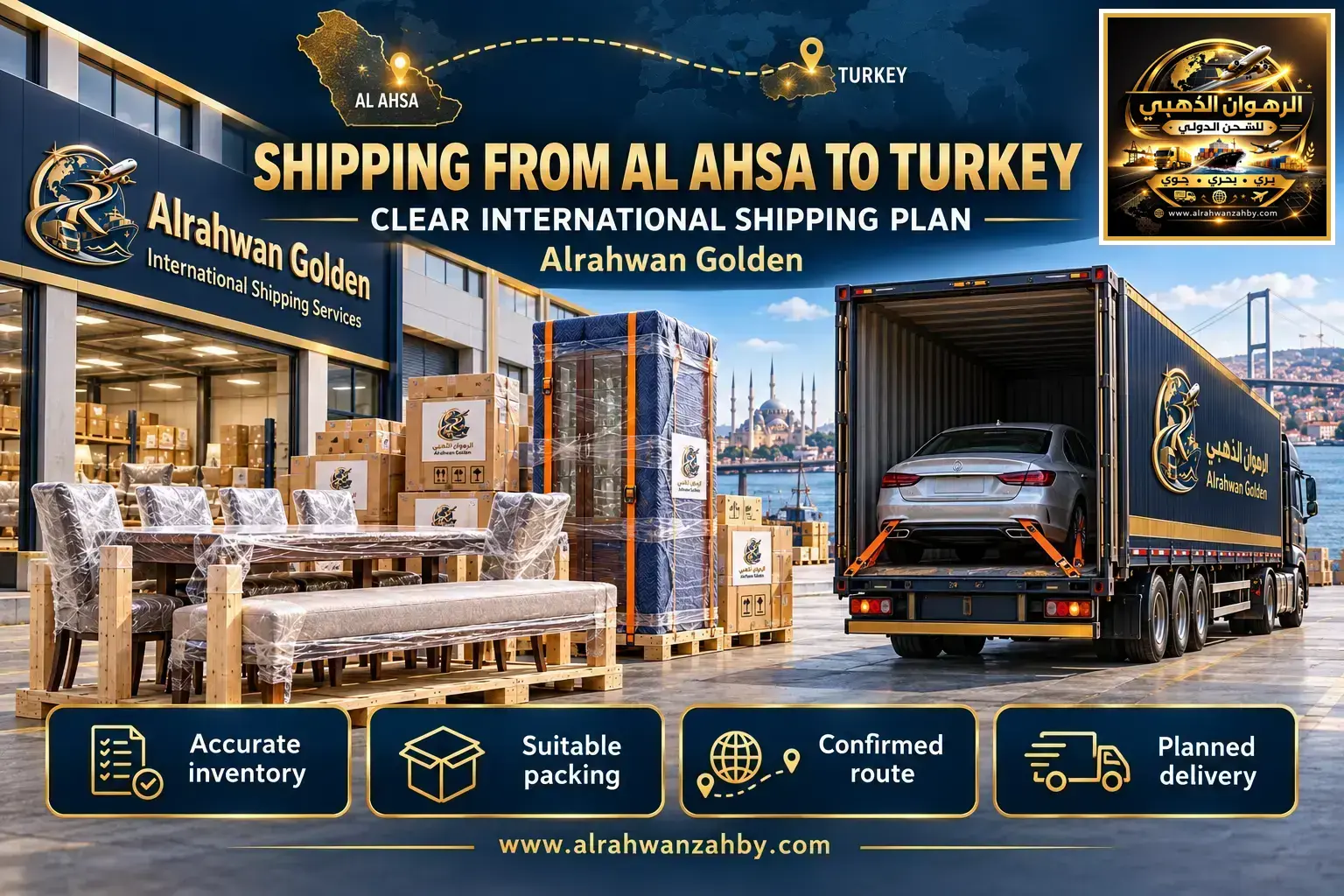 Shipping From Al Ahsa To Turkey — Clear International Shipping Plan