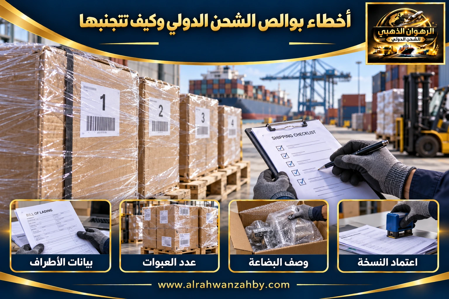أخطاء بوالص الشحن الدولي وكيف تتجنبها — التجهيز والتسليم