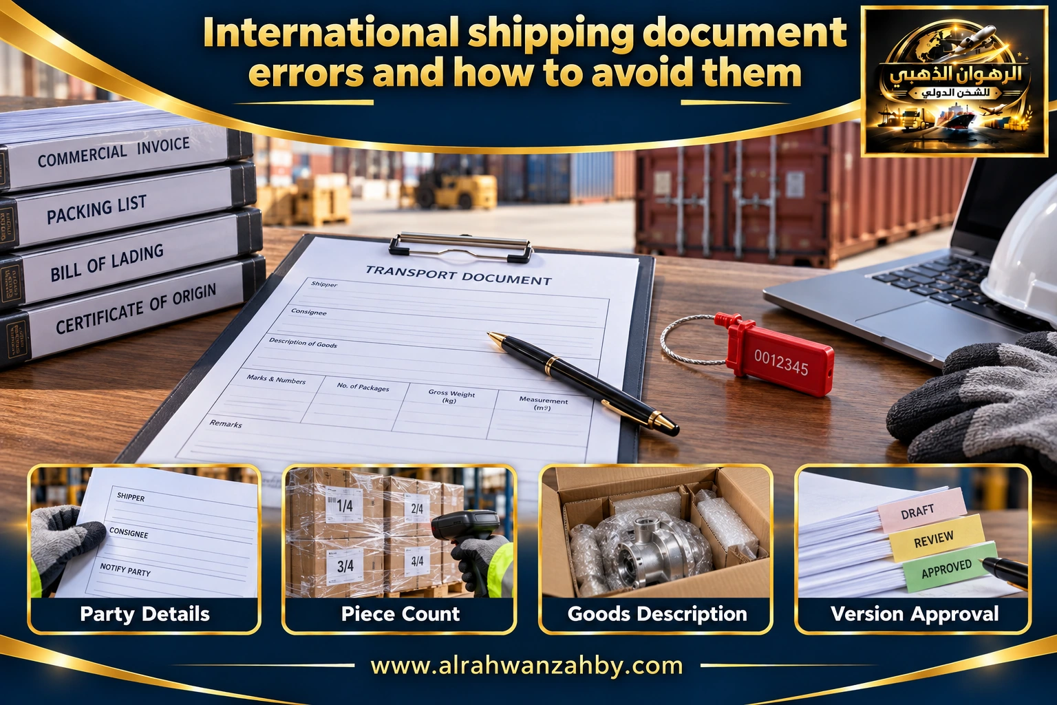 International shipping document errors and how to avoid them