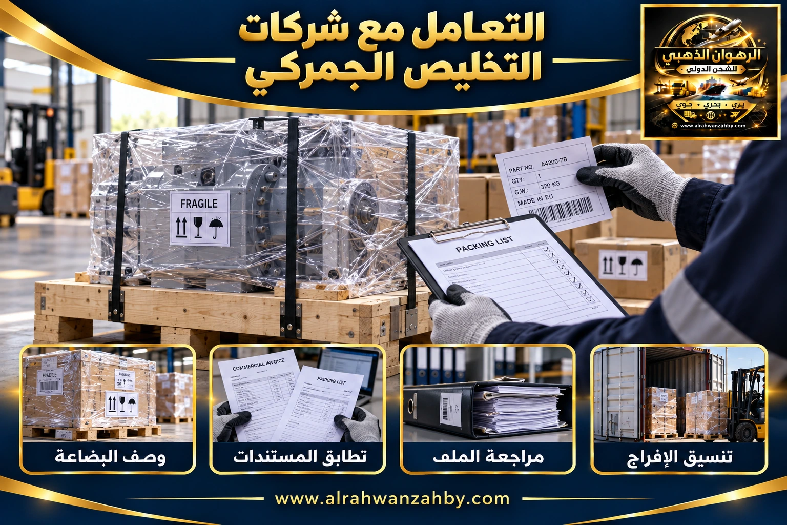 التعامل مع شركات التخليص الجمركي — التجهيز والتسليم