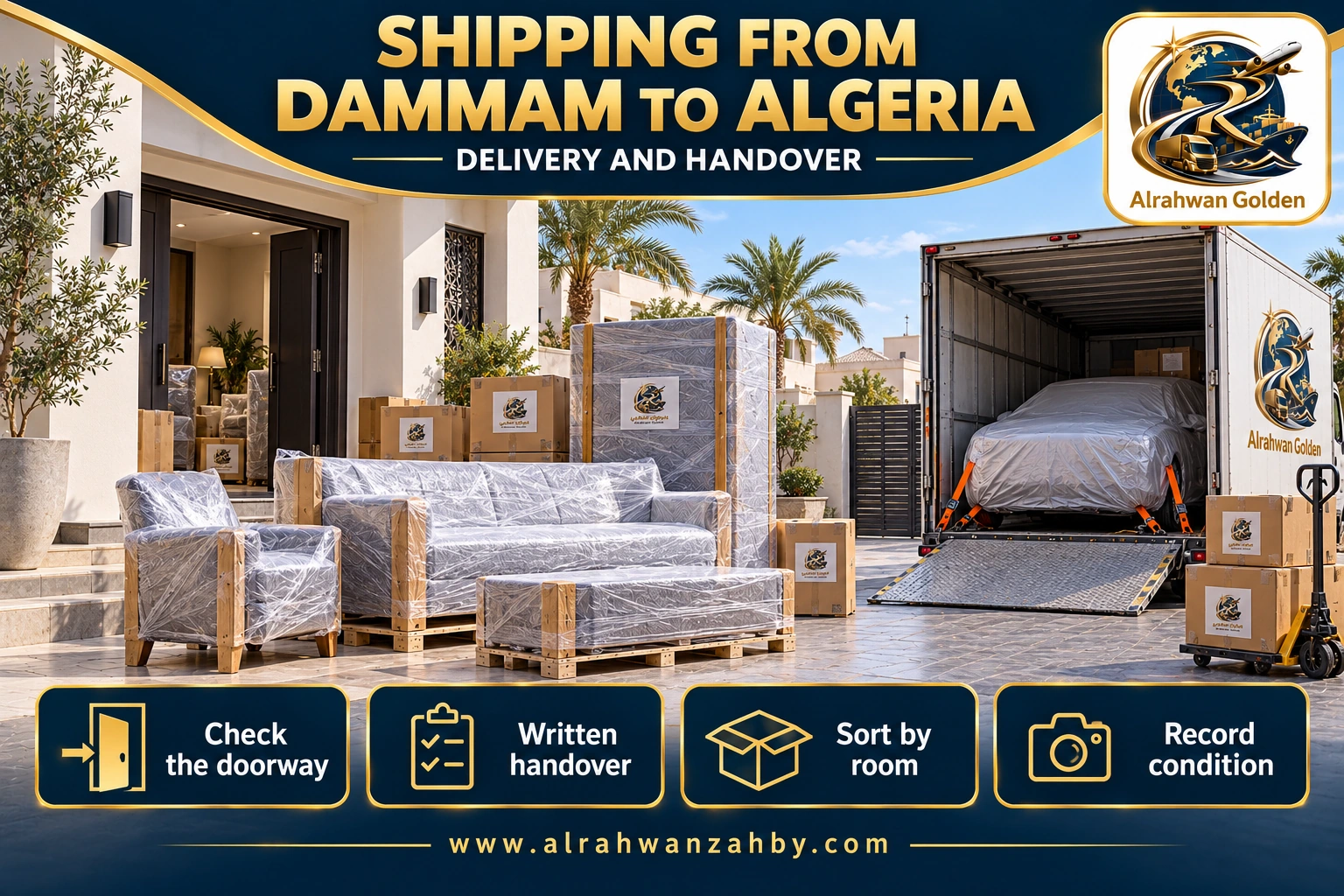SHIPPING FROM DAMMAM TO ALGERIA — DELIVERY AND HANDOVER