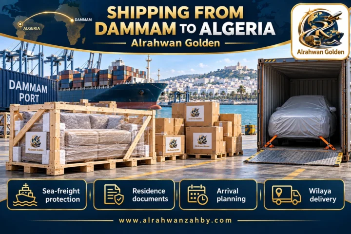 SHIPPING FROM DAMMAM TO ALGERIA — Alrahwan Golden