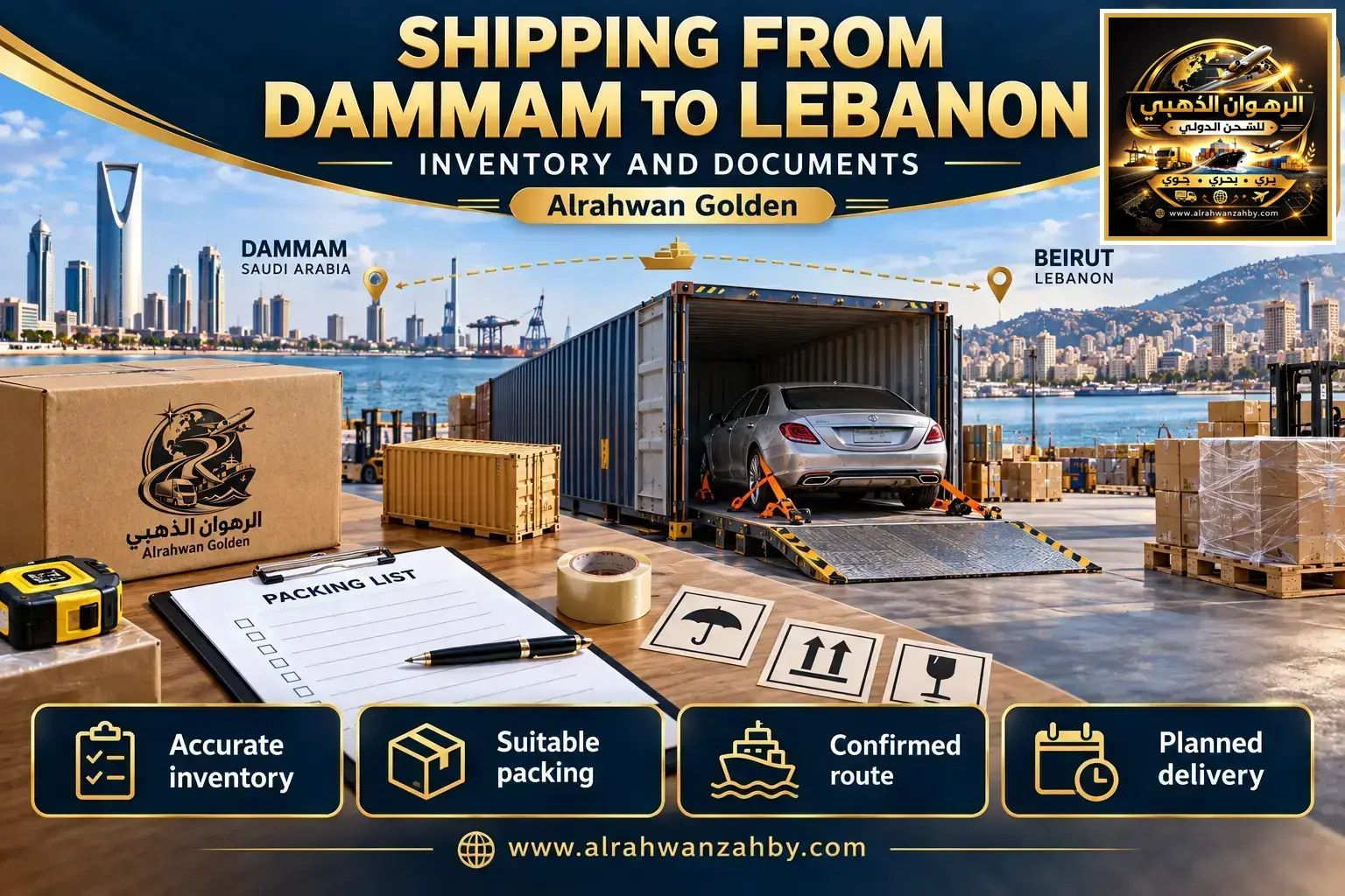Shipping From Dammam To Lebanon — Inventory And Documents