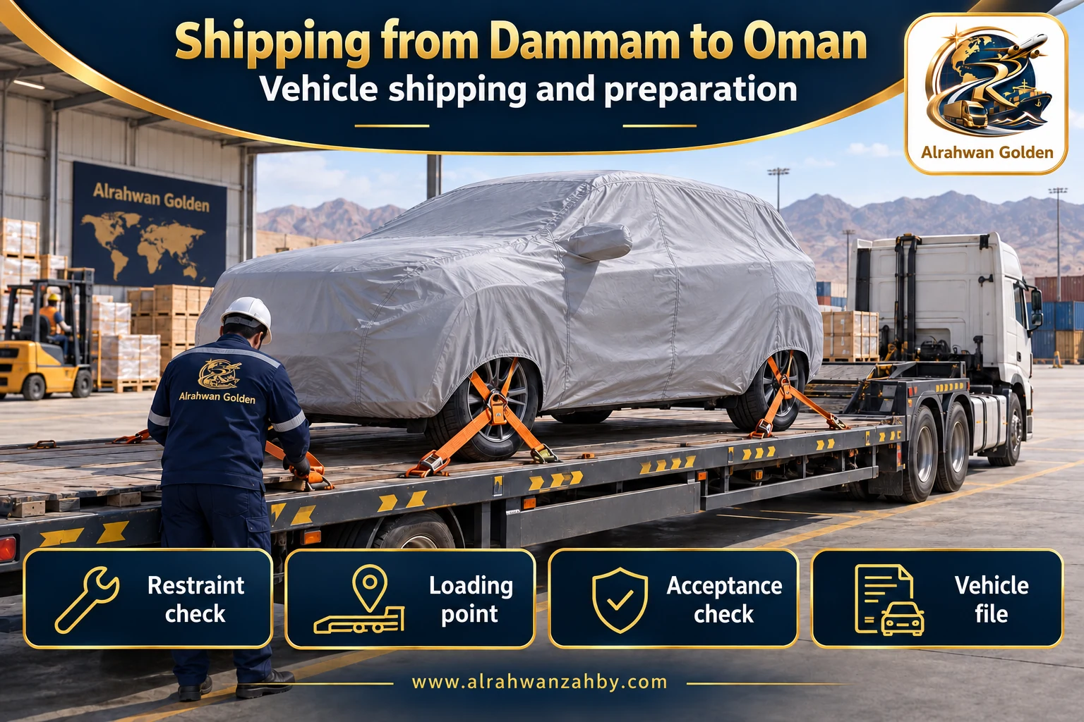 Vehicle shipping and preparation — Shipping from Dammam to Oman