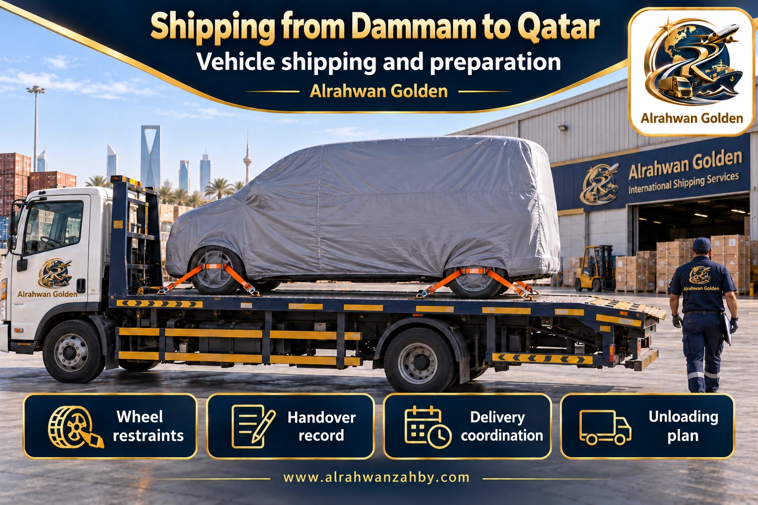 Vehicle shipping and preparation — Shipping from Dammam to Qatar