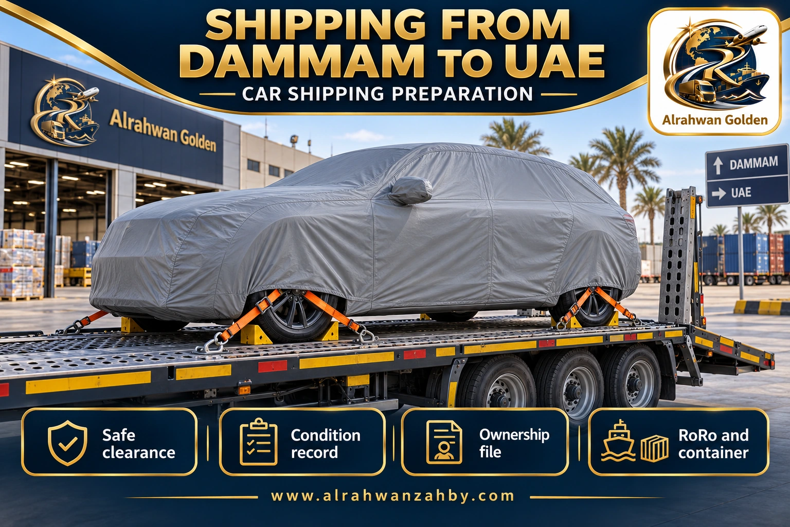 SHIPPING FROM DAMMAM TO UAE — CAR SHIPPING PREPARATION
