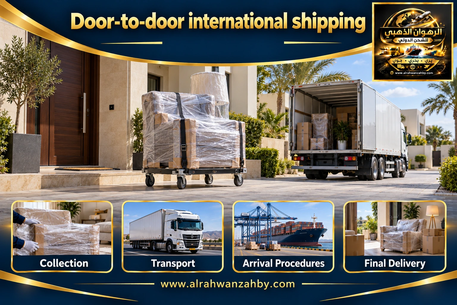 Door-to-door international shipping