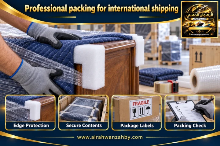 Professional packing for international shipping