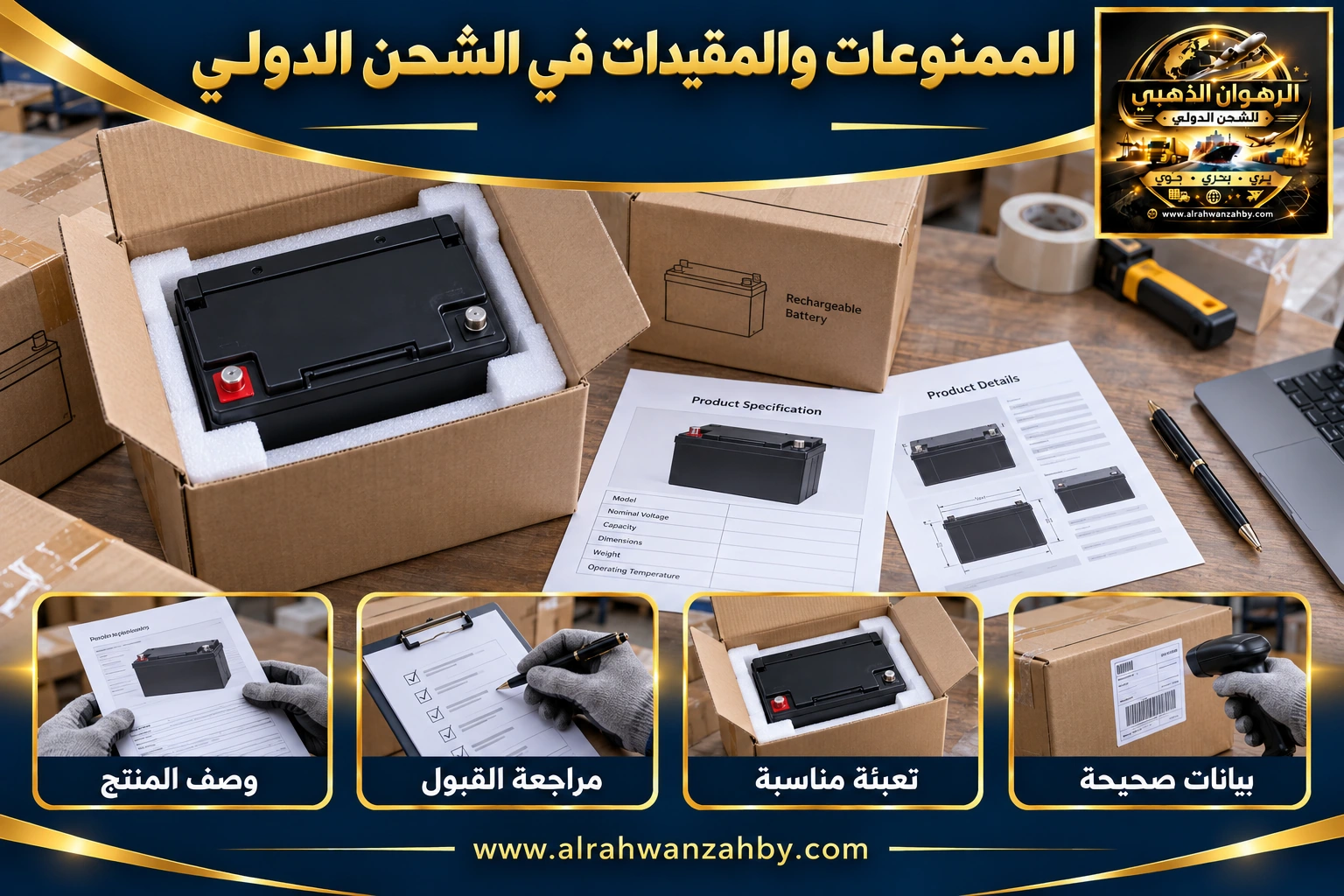 الممنوعات والمقيدات في الشحن الدولي — التجهيز والتسليم