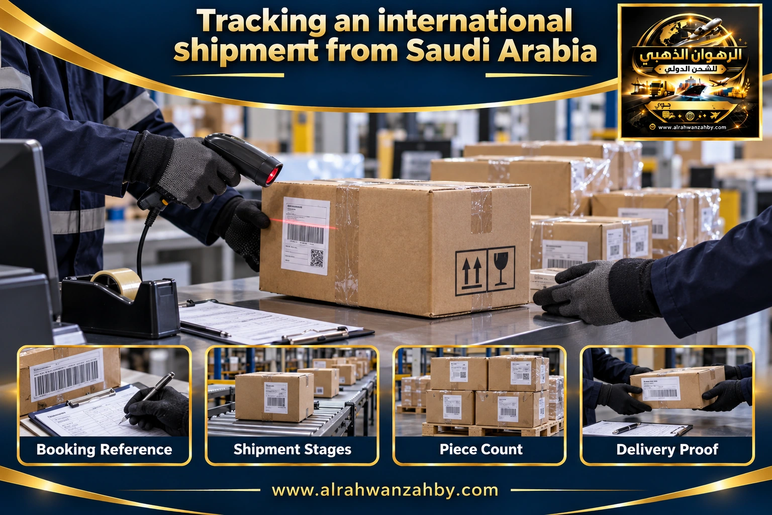 Tracking an international shipment from Saudi Arabia