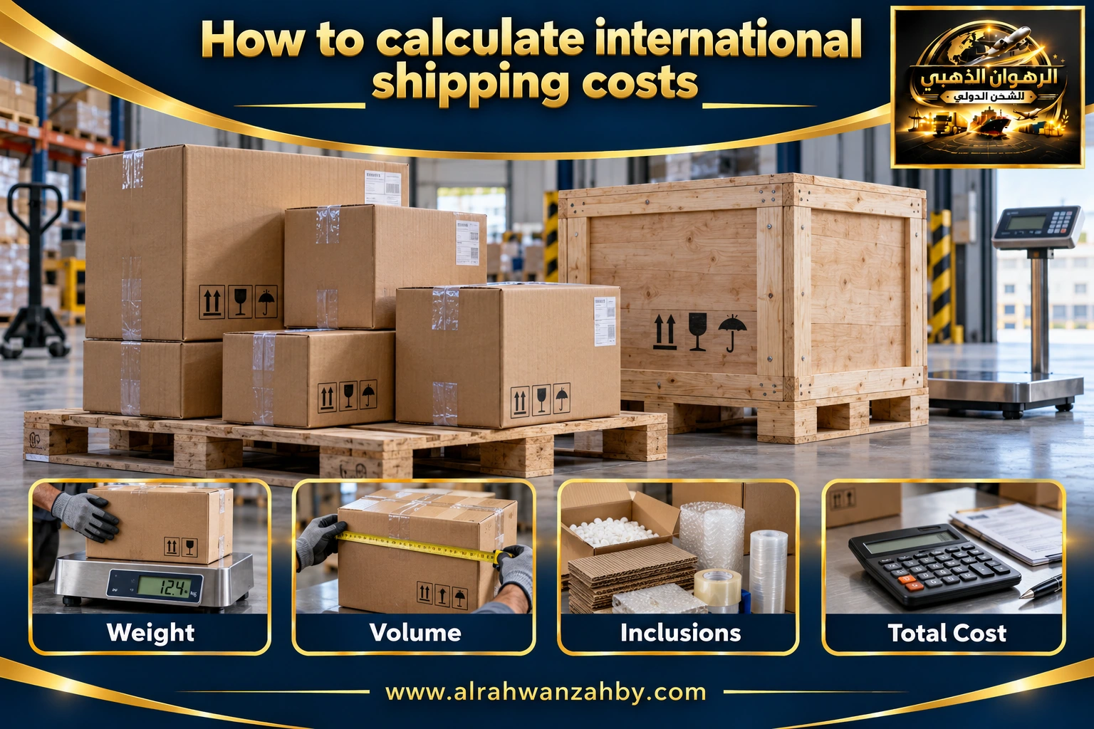How to calculate international shipping costs — preparation and delivery