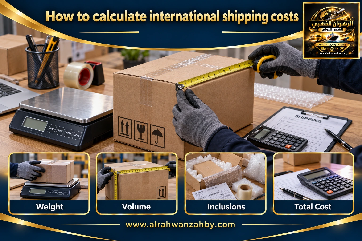 How to calculate international shipping costs