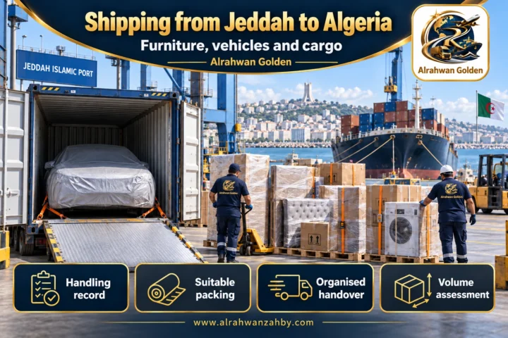 Furniture, vehicles and cargo — Shipping from Jeddah to Algeria