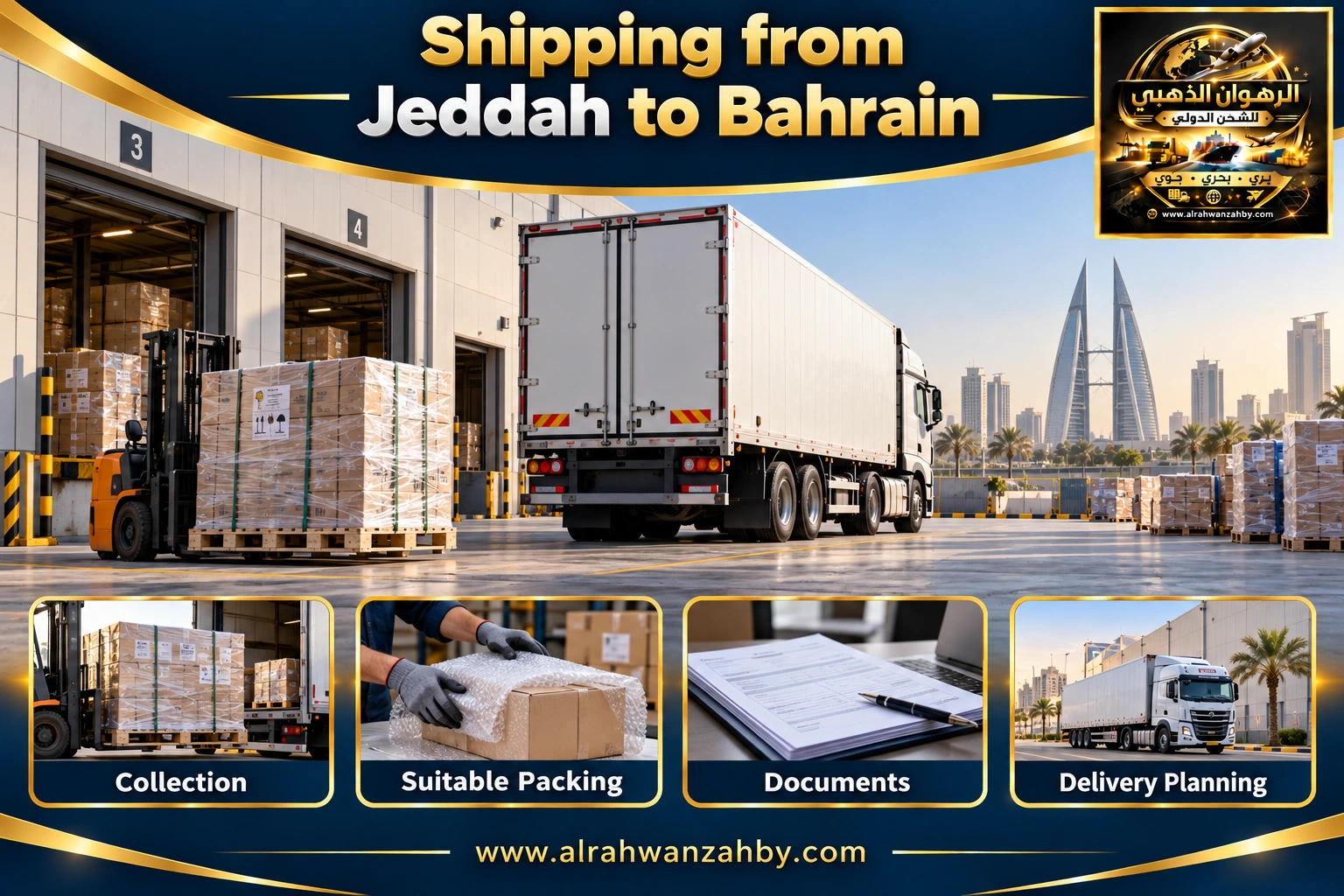 Shipping from Jeddah to Bahrain