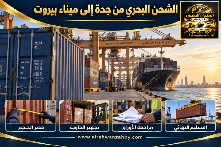 الشحن البحري من جدة إلى ميناء بيروت