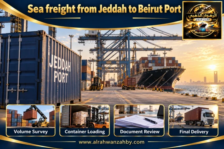 Sea freight from Jeddah to Beirut Port