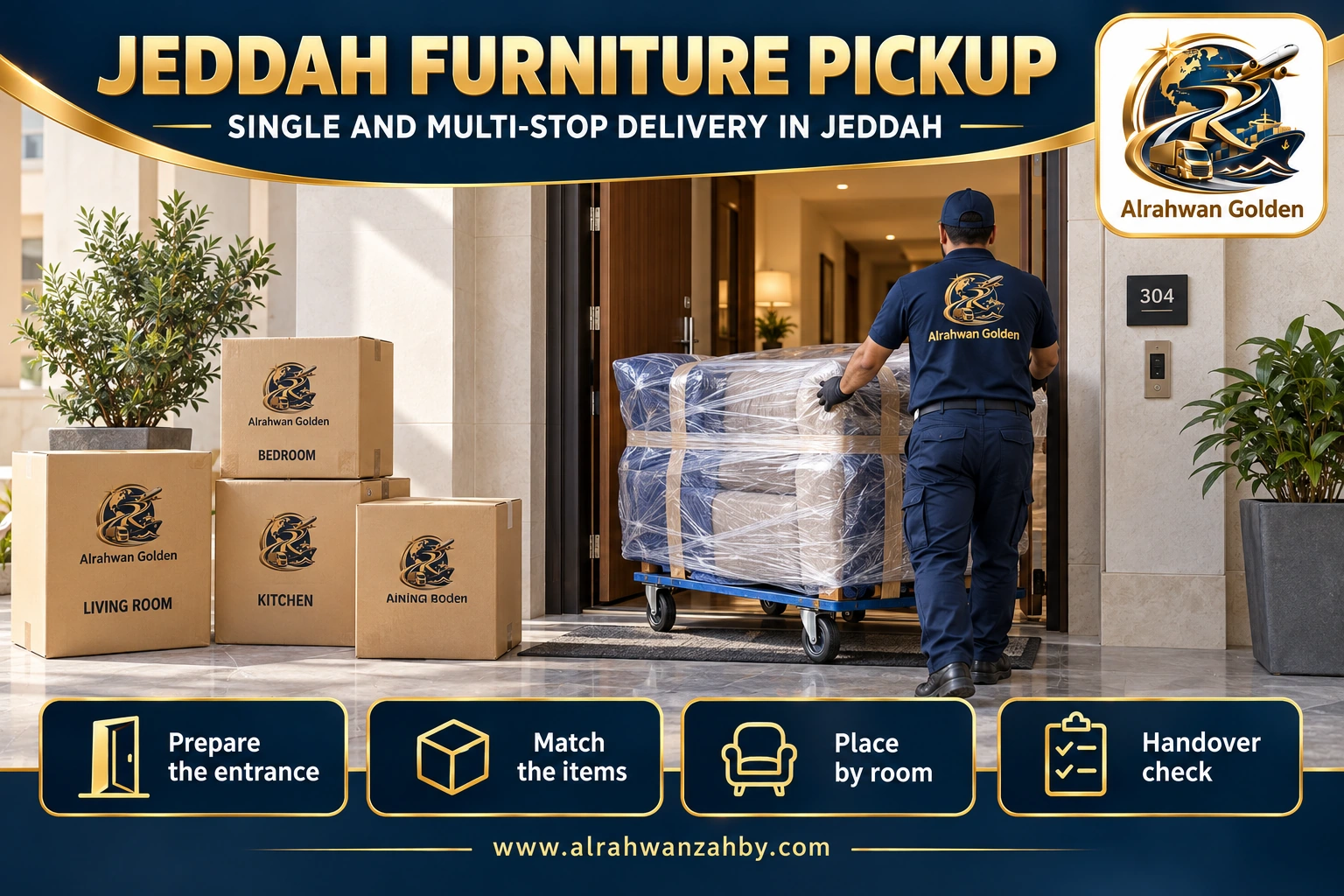 JEDDAH FURNITURE PICKUP — SINGLE AND MULTI-STOP DELIVERY IN JEDDAH