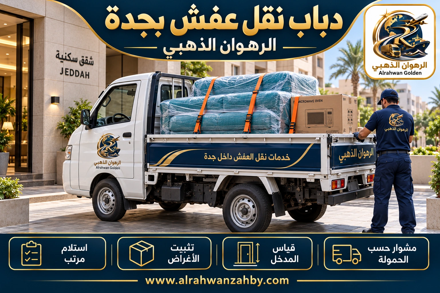دباب نقل عفش بجدة — الرهوان الذهبي