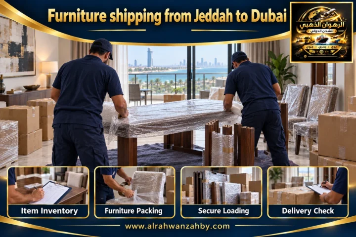 Furniture shipping from Jeddah to Dubai