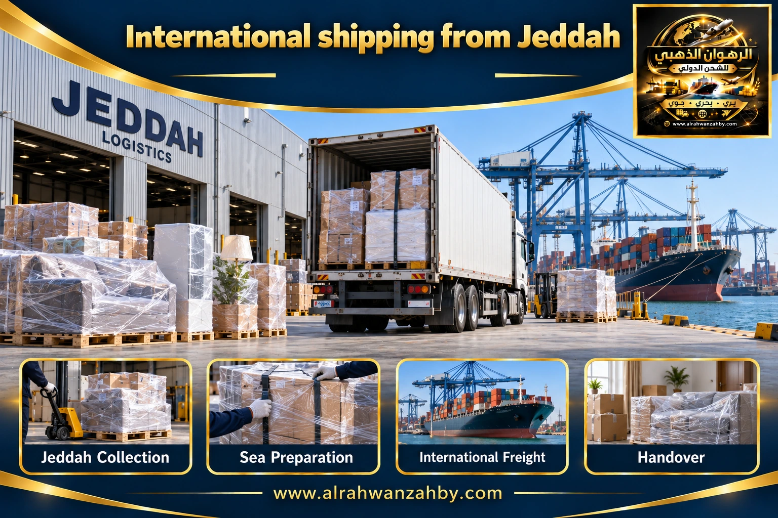 International shipping from Jeddah
