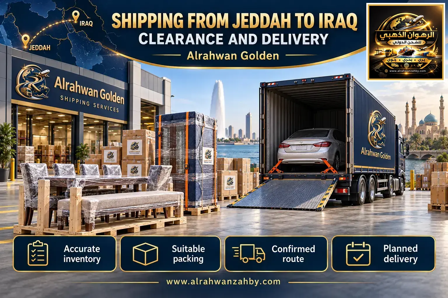 Shipping From Jeddah To Iraq — Clearance And Delivery