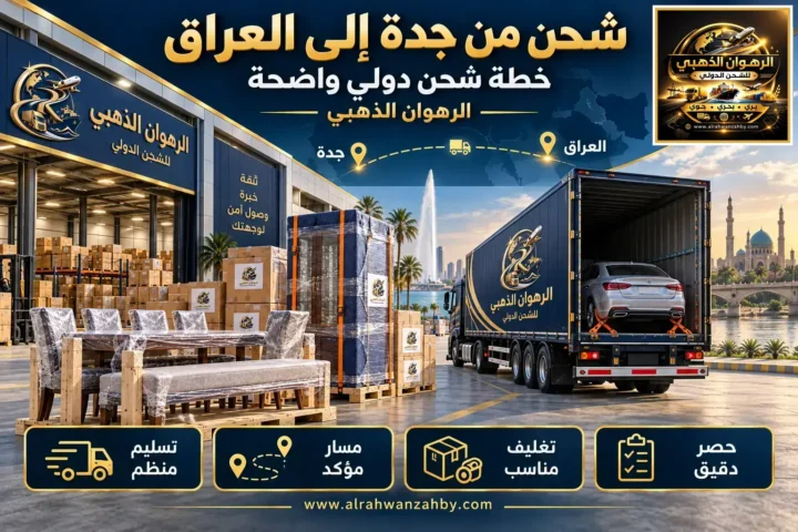 شحن من جدة إلى العراق — خطة شحن دولي واضحة