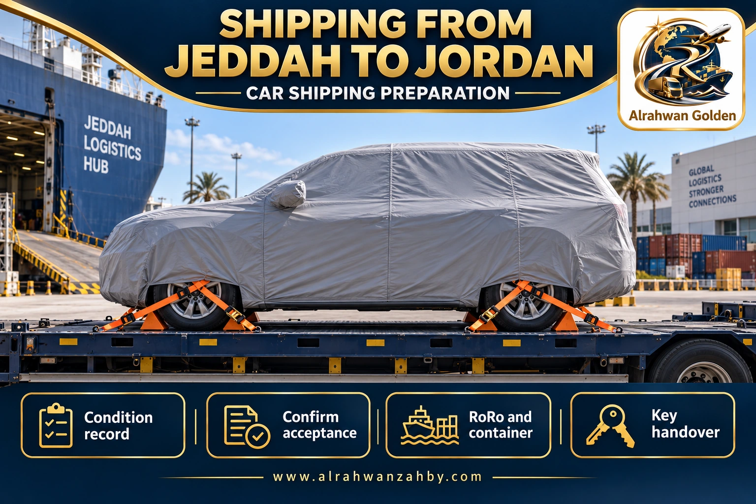 SHIPPING FROM JEDDAH TO JORDAN — CAR SHIPPING PREPARATION