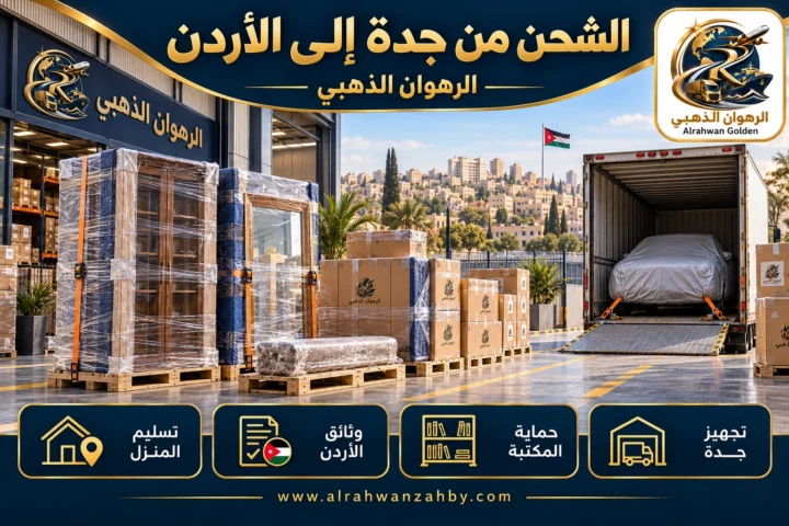 الشحن من جدة إلى الأردن — الرهوان الذهبي