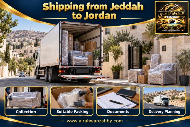 Shipping from Jeddah to Jordan
