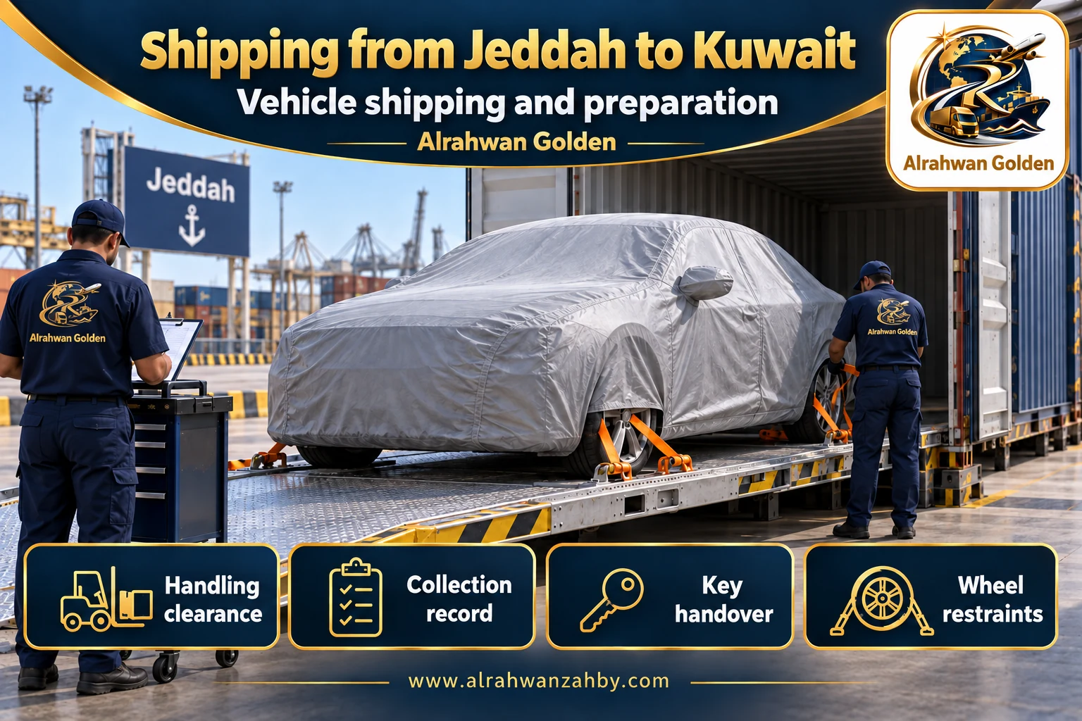 Vehicle shipping and preparation — Shipping from Jeddah to Kuwait