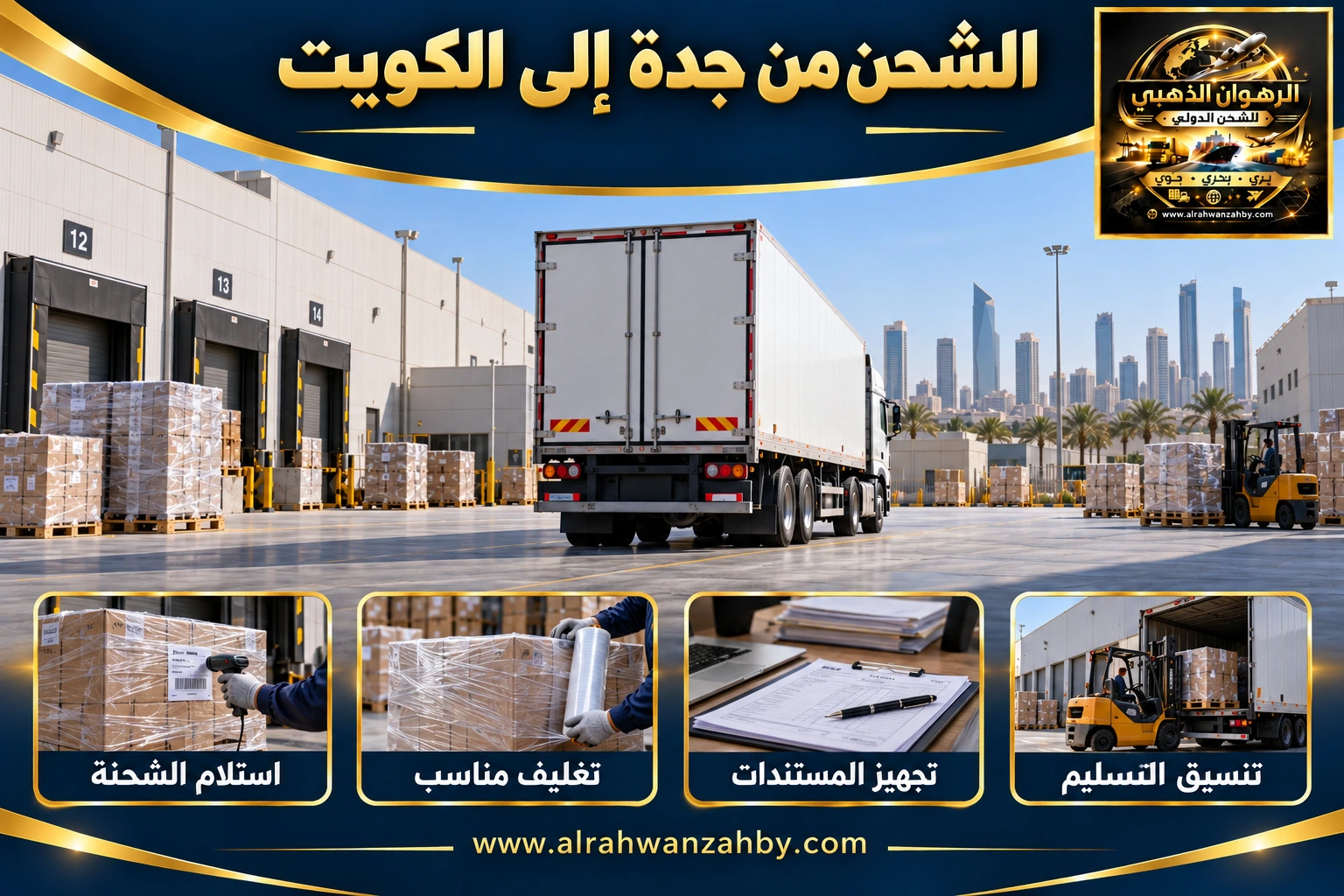 الشحن من جدة إلى الكويت