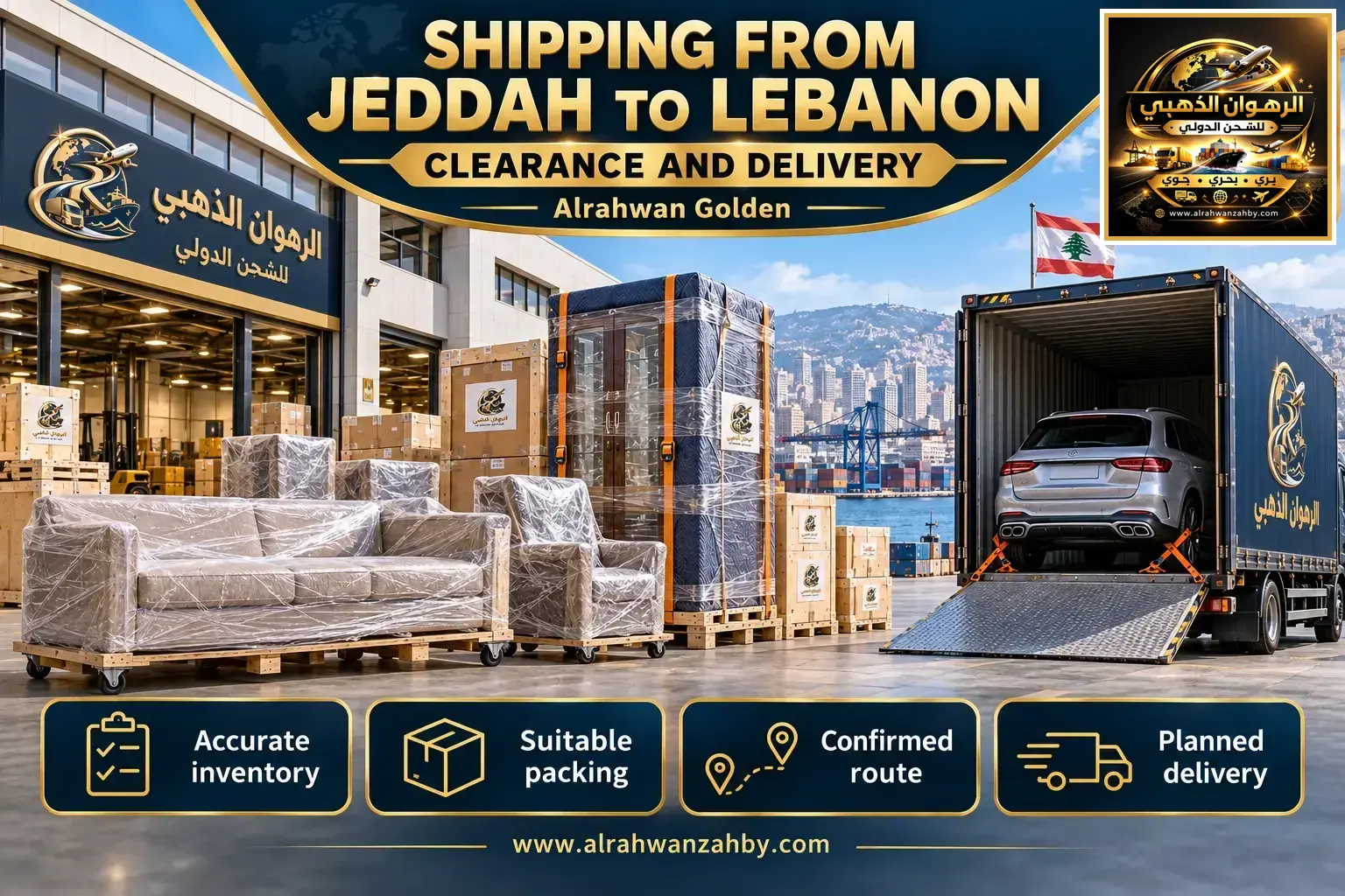 Shipping From Jeddah To Lebanon — Clearance And Delivery