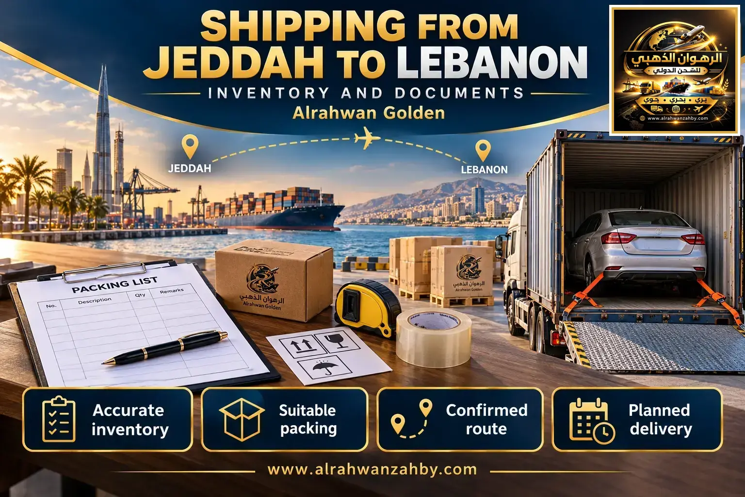 Shipping From Jeddah To Lebanon — Inventory And Documents