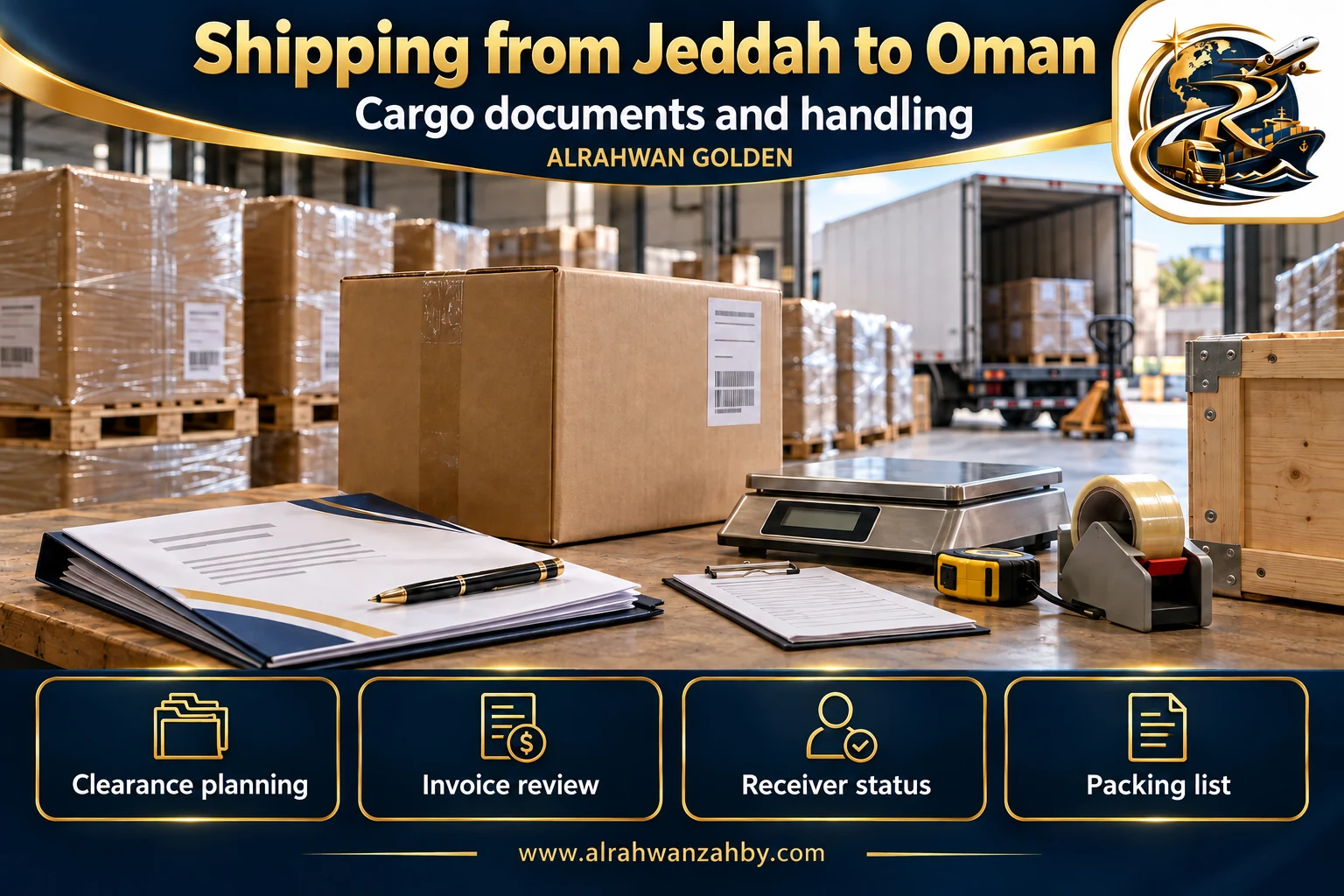 Cargo documents and handling — Shipping from Jeddah to Oman