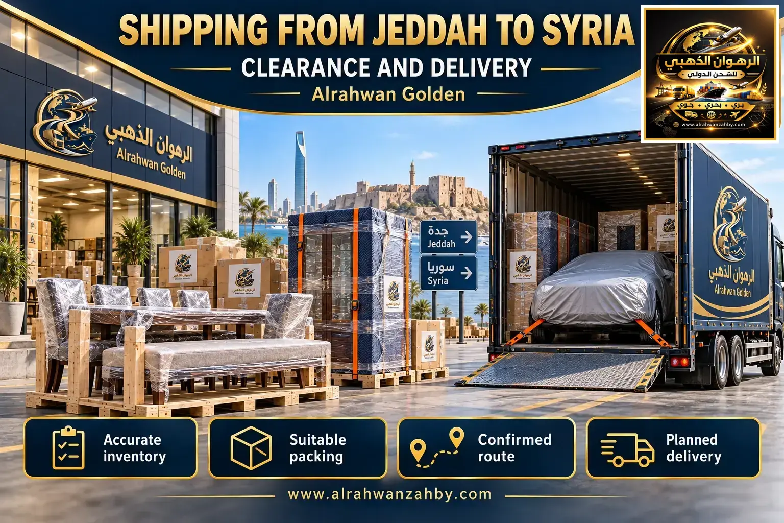 Shipping From Jeddah To Syria — Clearance And Delivery