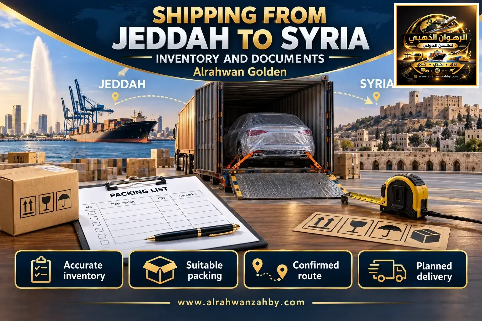 Shipping From Jeddah To Syria — Inventory And Documents