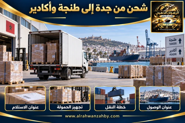 شحن من جدة إلى طنجة وأكادير