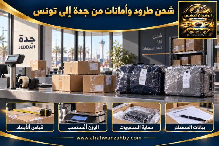 شحن طرود وأمانات من جدة إلى تونس