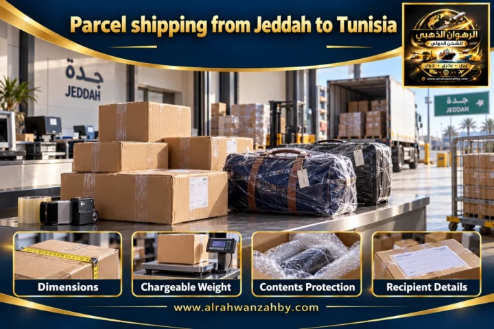 Parcel shipping from Jeddah to Tunisia