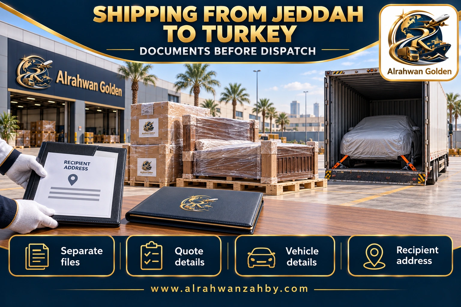 SHIPPING FROM JEDDAH TO TURKEY — DOCUMENTS BEFORE DISPATCH