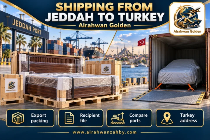 SHIPPING FROM JEDDAH TO TURKEY — Alrahwan Golden